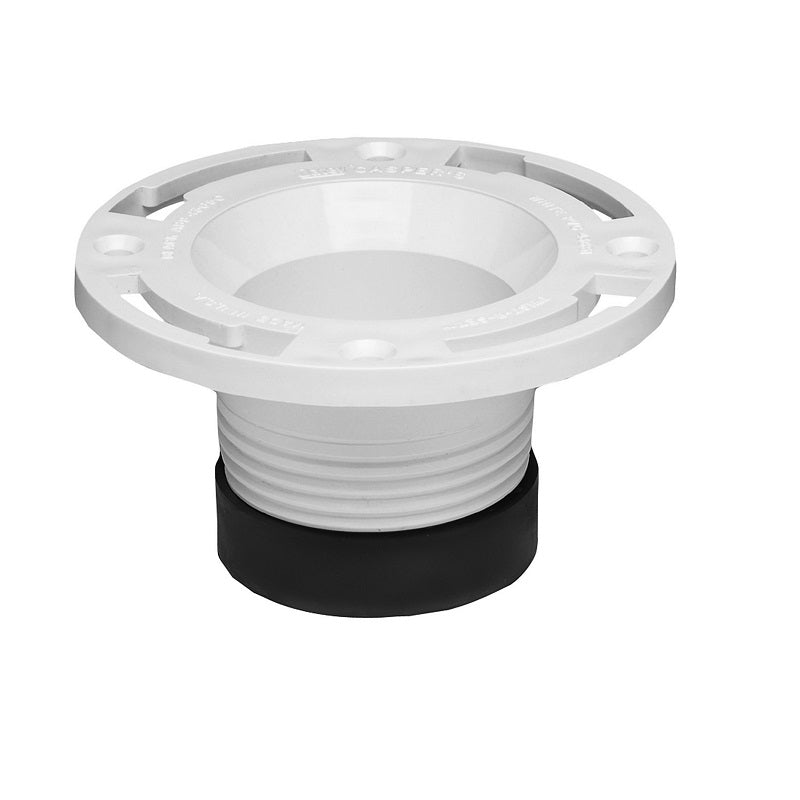 CLOSET FLANGE 4 PVC F/CAST IRON 43651 TWIST-N-SET
