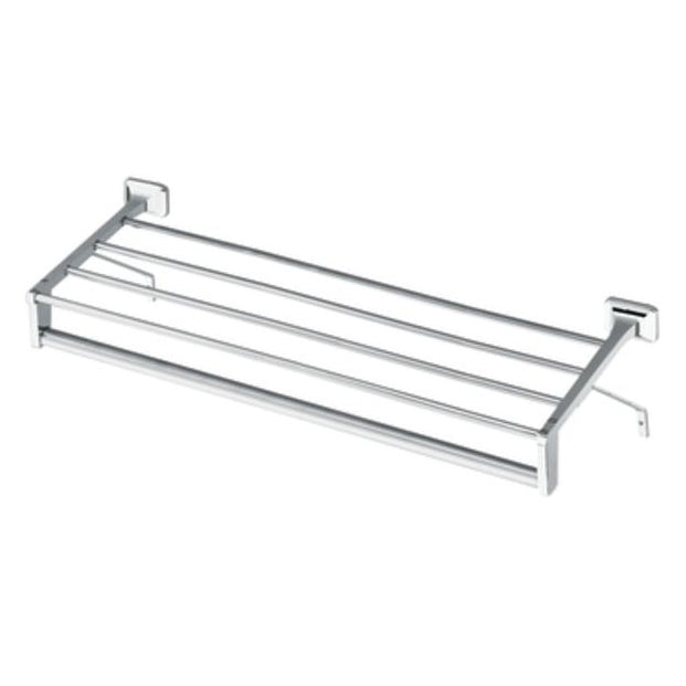 Hotel Motel 24" Towel Bar W/Shelf In Chrome