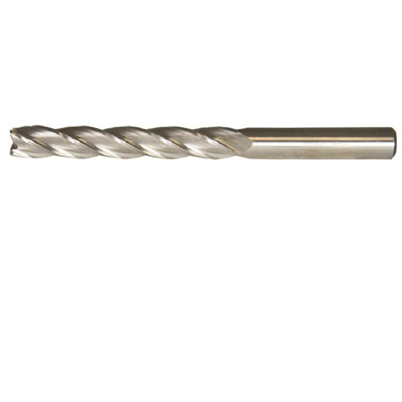 End Mill 2" 6-Flute Single End Non-Center Cutting HSS Bright