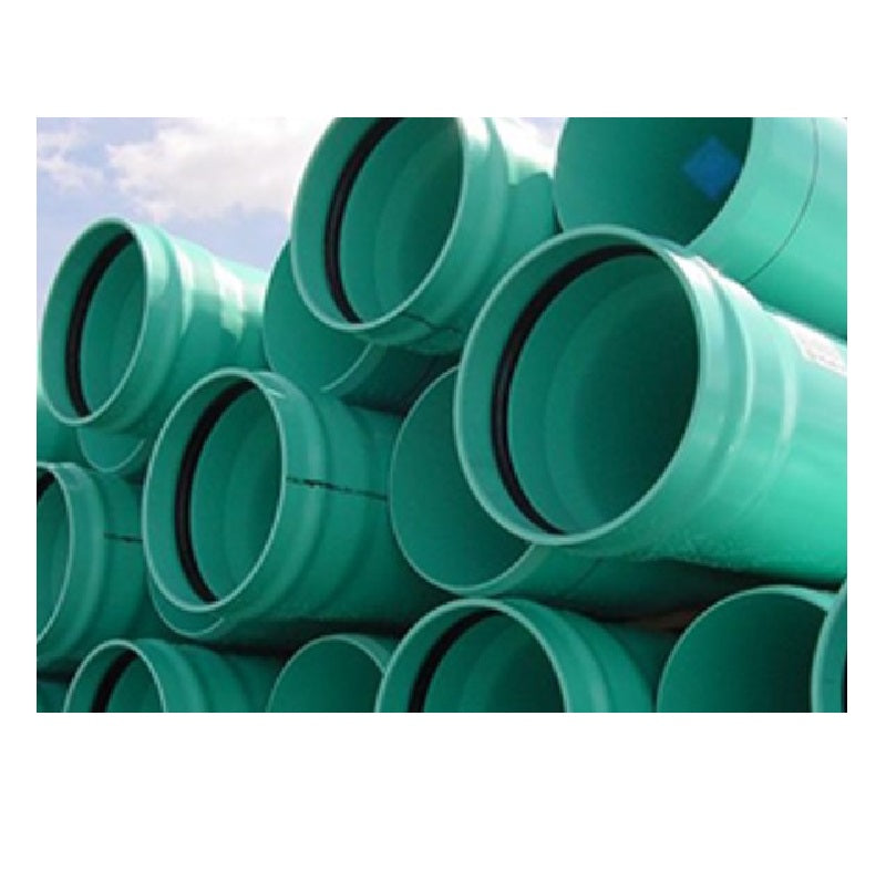 Pipe 8"X14' PVC SDR35 Bell w/Gasket x Plain End ASTM D-3034