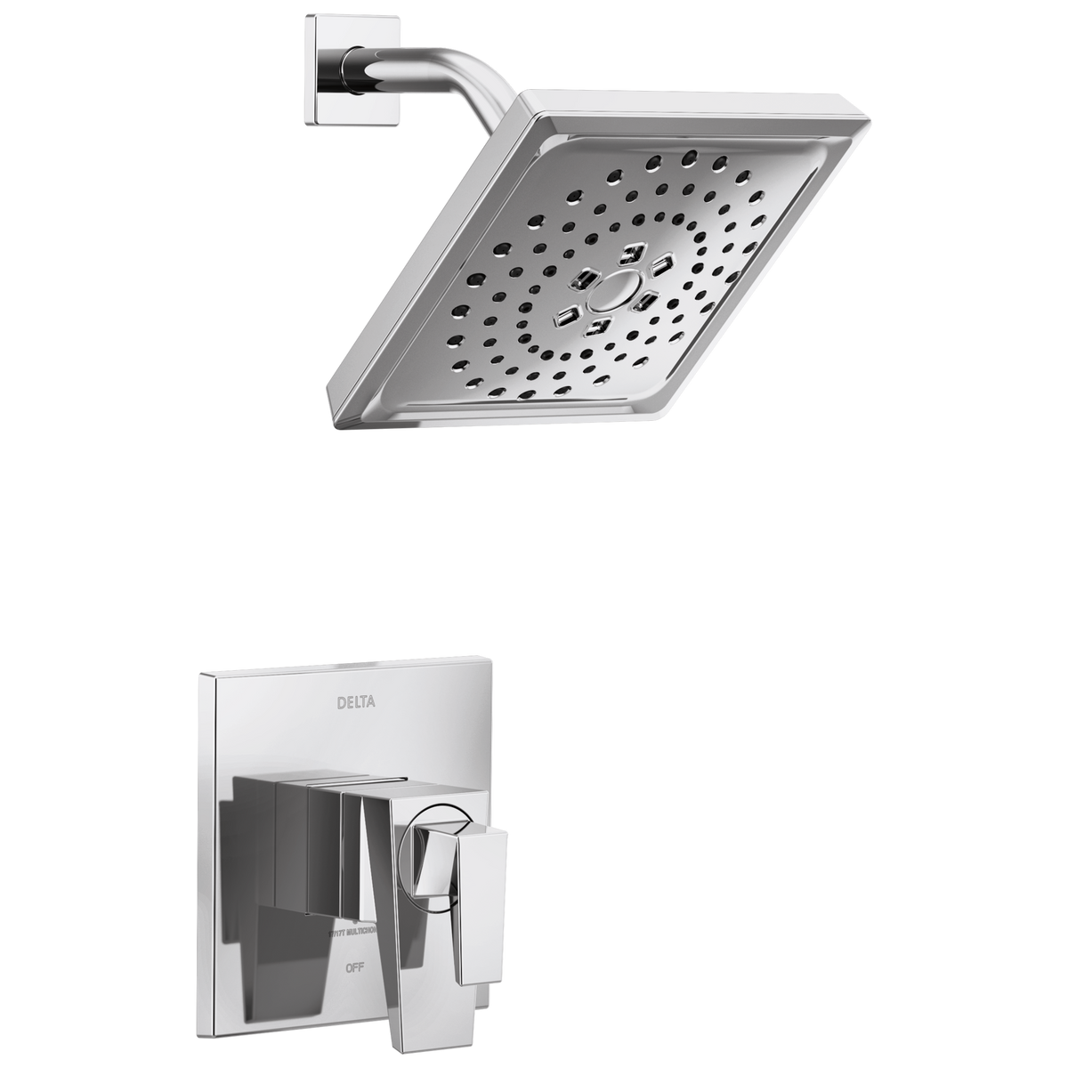 Trillian Shower Trim W/Multi-Function Showerhead In Lumicoat Chrome