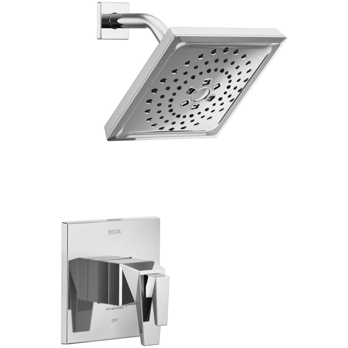 Trillian Shower Trim W/Multi-Function Showerhead In Lumicoat Chrome