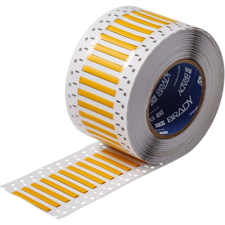 PermaSleeve Wire Marking Labels 2x0.5" Yellow 500 per Roll