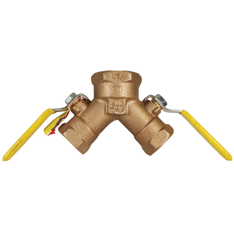 BALL VALVE 1-1/4X3/4 FNPT DUAL BBV125DWV - 125 CWP - VENTED