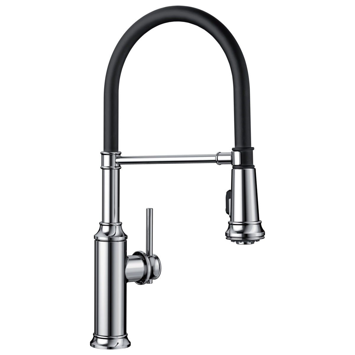 Empressa Single Hole Semi-Pro Kitchen Faucet in Chrome