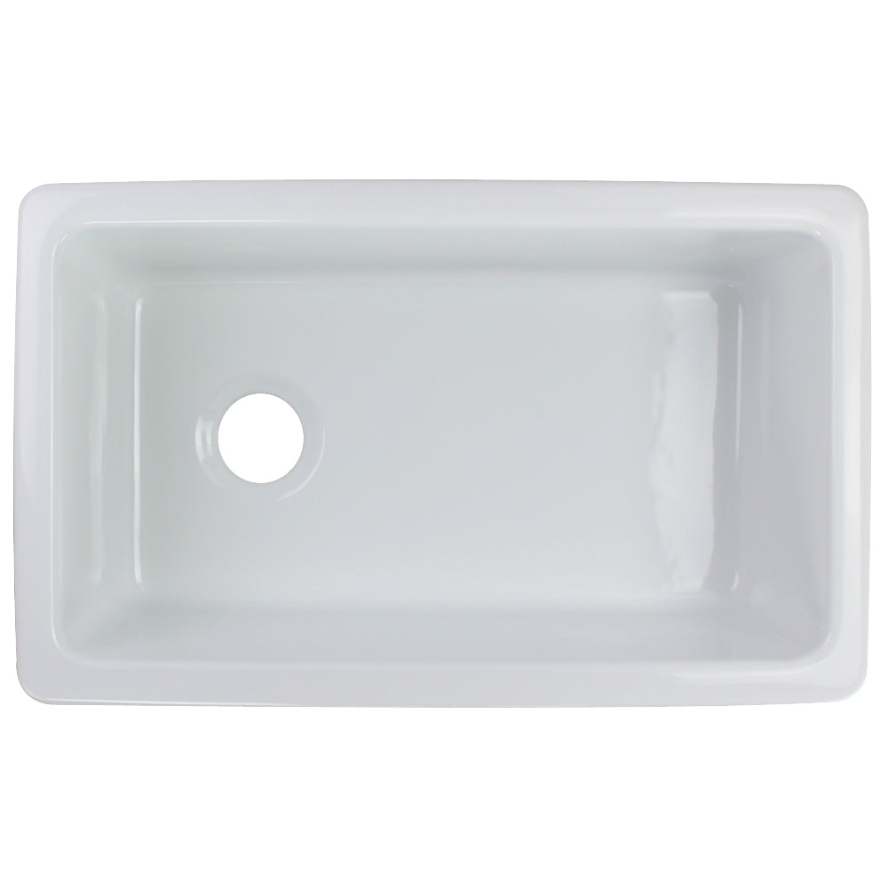 Porter 29-63/64x18-3/32x9-27/32" Farmhouse Sink in White