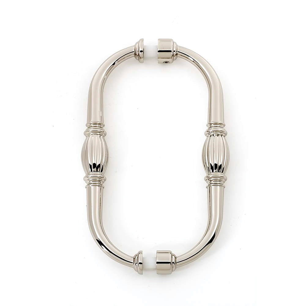 Tuscany 6" Back-to-Back Pull w/Polished Nickel Finish