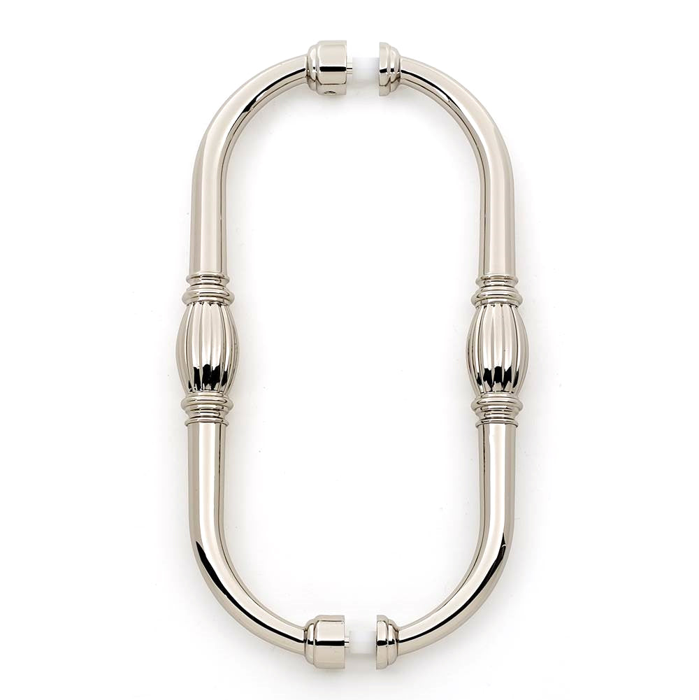 Tuscany 8" Back-to-Back Pull w/Polished Nickel Finish