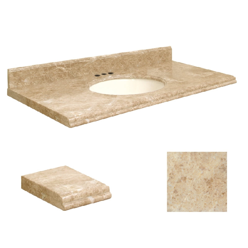 VANITY TOP 49X22 4CC MARBLE G4922-M2-U-B-4 CAPPUCCINO