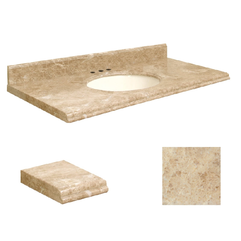VANITY TOP 49X22 8CC MARBLE G4922-M2-U-B-8 CAPPUCCINO