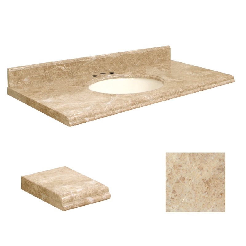 VANITY TOP 49X22 8CN MARBLE G4922-M2-U-B-8C CAPPUCCINO