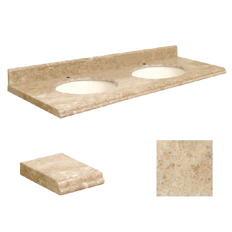 VANITY TOP 61X22 CHO MARBLE G61222-M2-U-B-1 CAPPUCCINO
