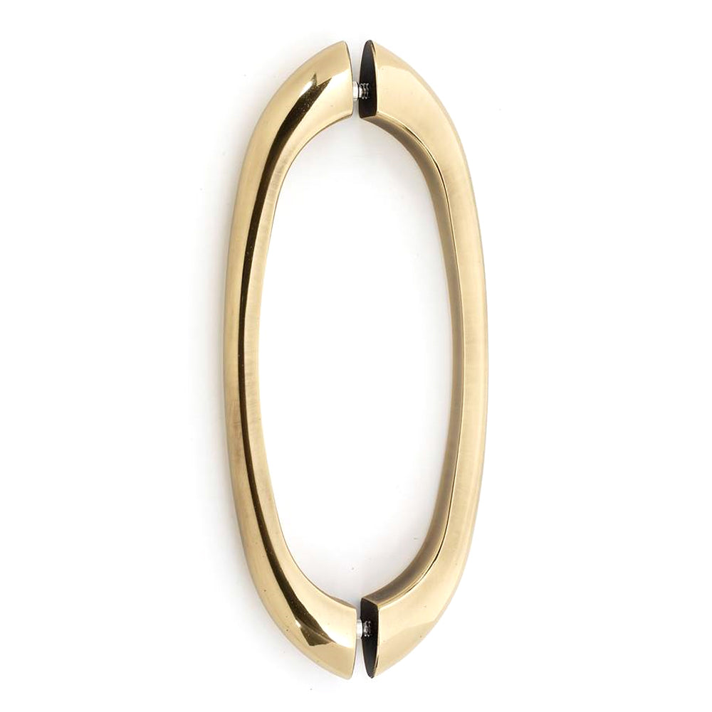 C855 8" Back-to-Back Pull w/Polished Antique Finish