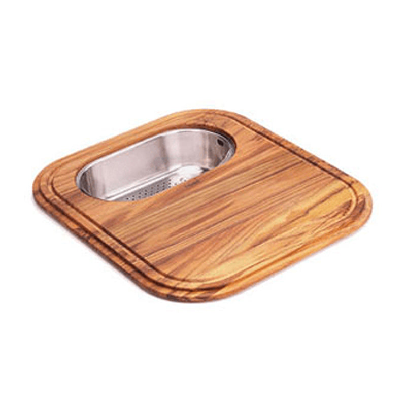 Iroko 20-1/2x18-1/16" Solid Wood Cutting Board w/Colander