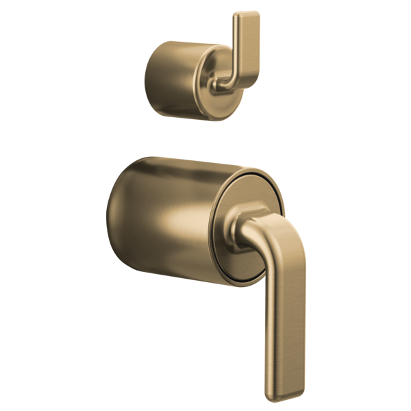 Allaria Pressure Bal Valve Trim w/Diverter & Lvr Hdl, Luxe Gold