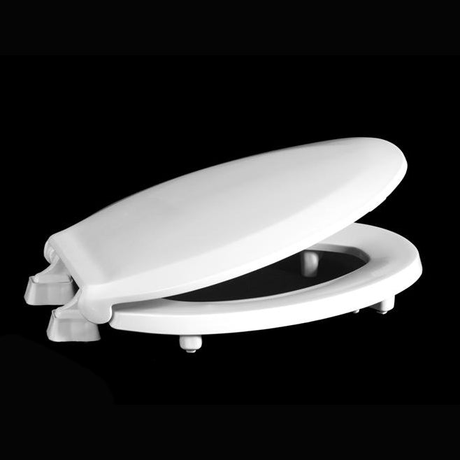 SEAT HL800STS-001 WHT ELON CLOSED FRONT W/COVER PLASTIC