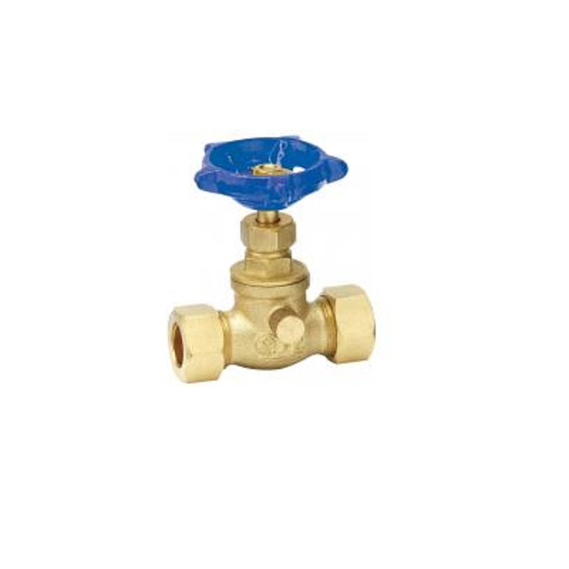 Stop & Waste Valve 1/2" Brass COMPXCOMP No-Lead Max Pressure 125 PSI non-shock WOG