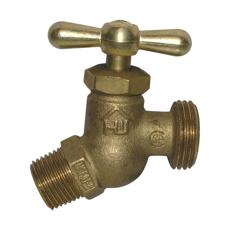 Hose Bibb 1/2" MPT Inlet Brass Max Pressure 125 PSI