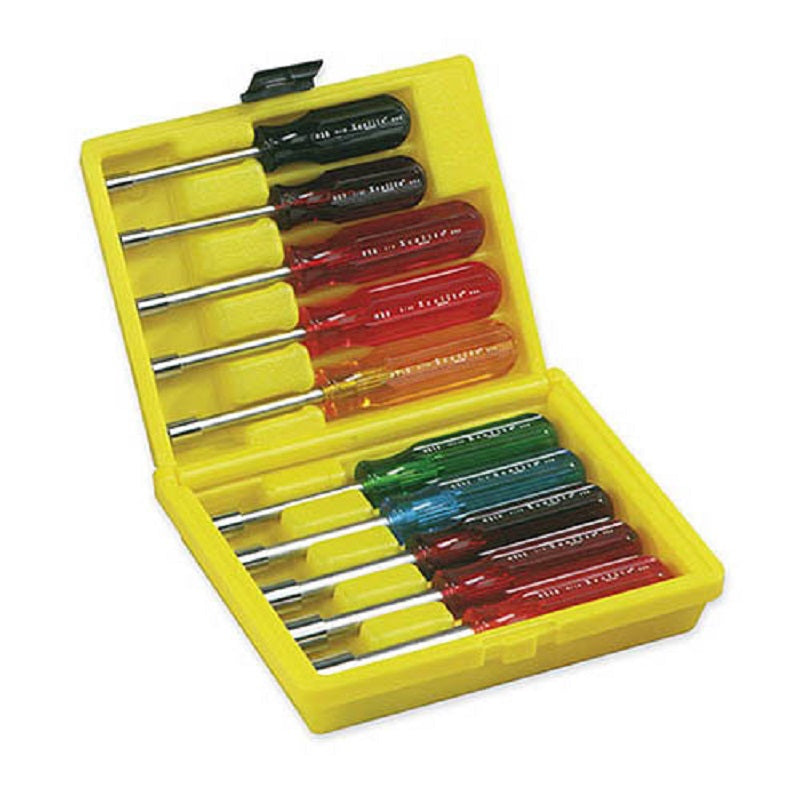 NUT DRIVER SET 10PC 3/16-9/16 HS618 W/CASE # 0371034842
