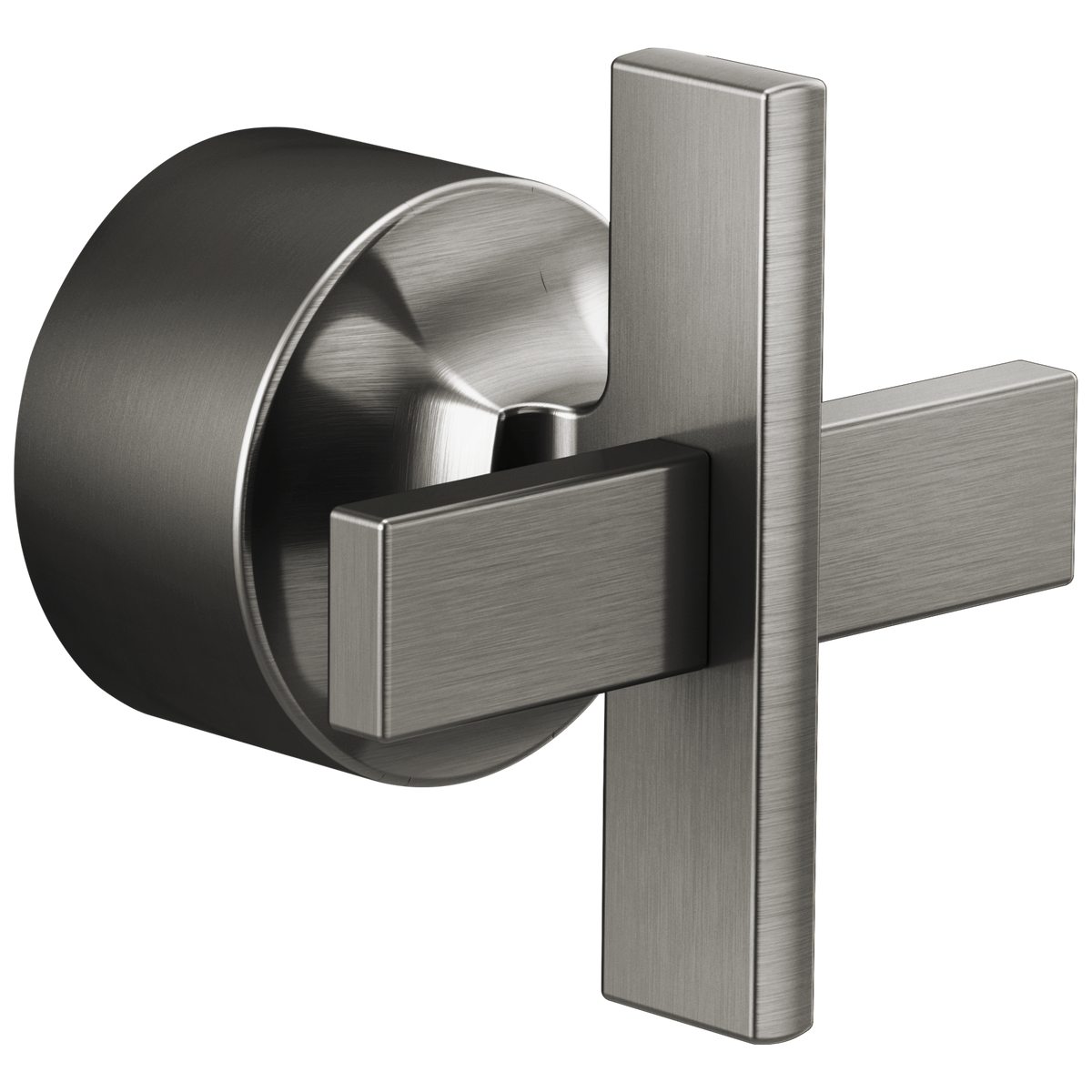 Levoir Sensori Valve Trim Cross Handle Kit in Luxe Steel