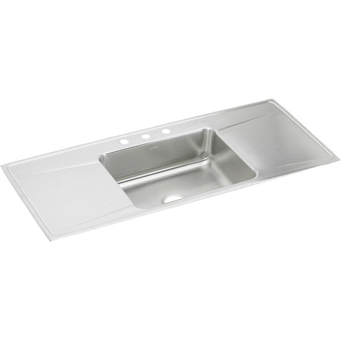 Lustertone 54x22x7-5/8" Stainless Steel Sink w/4 Holes