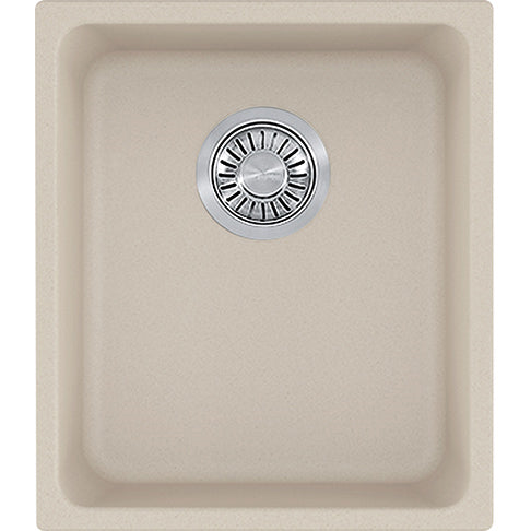 Kubus 15x17-5/16x7-7/8" Granite Single Bowl Sink Champagne