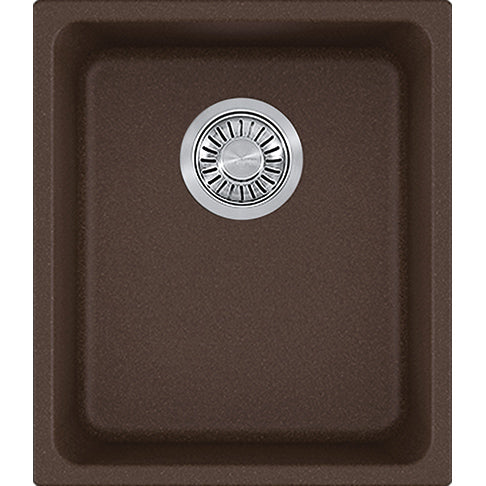 Kubus 15x17-5/16x7-7/8" Granite Single Bowl Sink in Mocha