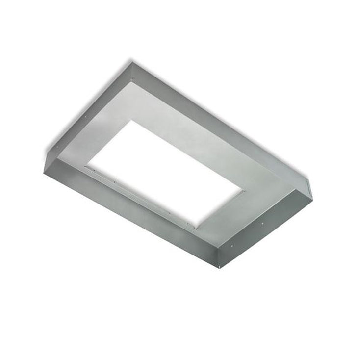 Custom Power Pack Range Hood Box Liner 36" for 18" Deep Cabinets Silver