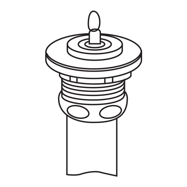 Drain w/Rubber Stopper in Chrome