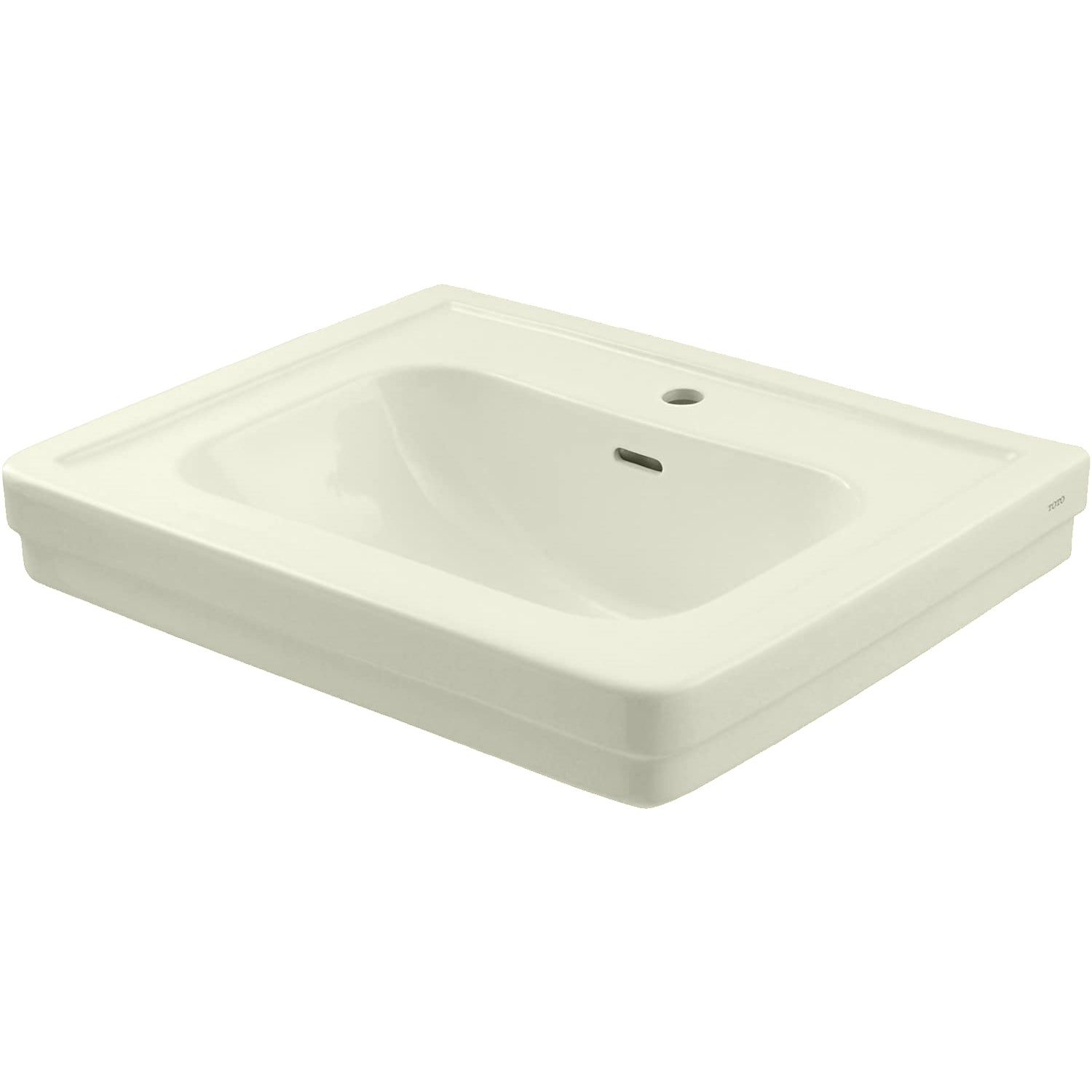 Promenade 27x22" Pedestal Lav Sink w/4" Fct Holes in Bone