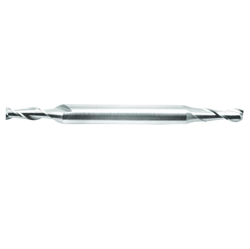 End Mill 1/16" Diameter 7/32" Length of Cut 2 Flute Cobalt Double Square End Bright