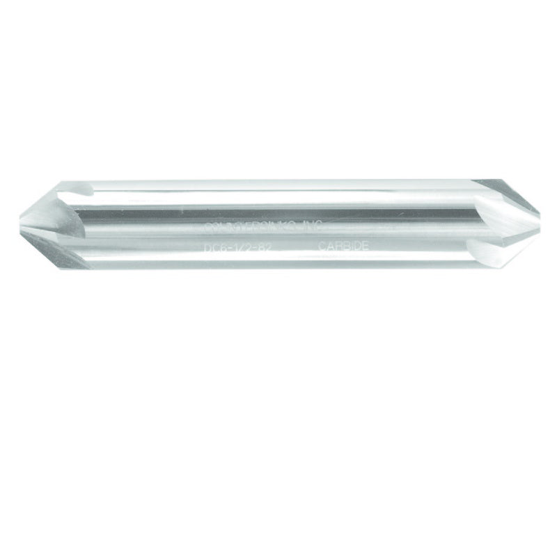 Countersink 1/4" 6-Flute Double End 90° Angle Carbide Bright