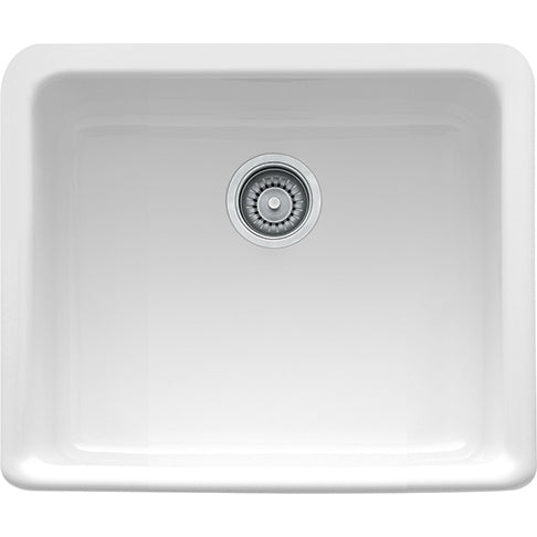 Manor House 19-1/2x16x5-7/8" Fireclay Apron Sink White