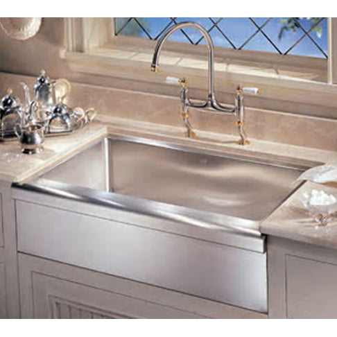 Manor House 33x20-7/8x9-3/16" Stainless Steel Apron Sink