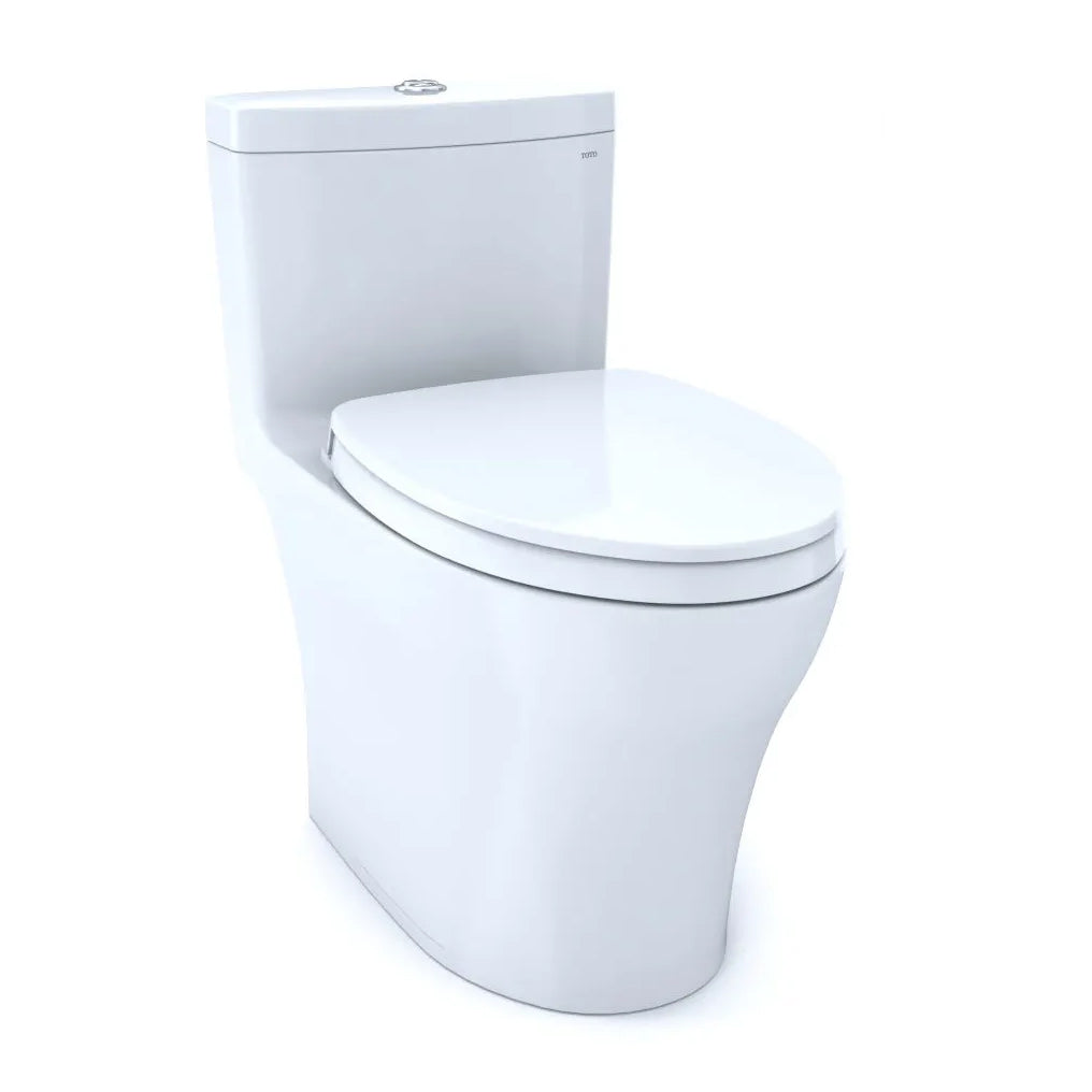 Aquia IV 1G 1-pc Elongated Toilet w/Seat in Cotton White