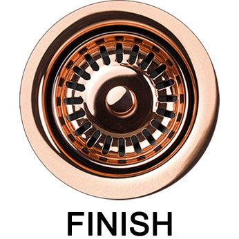 Disposal Flange w/Stopper/Strainer Polished Copper