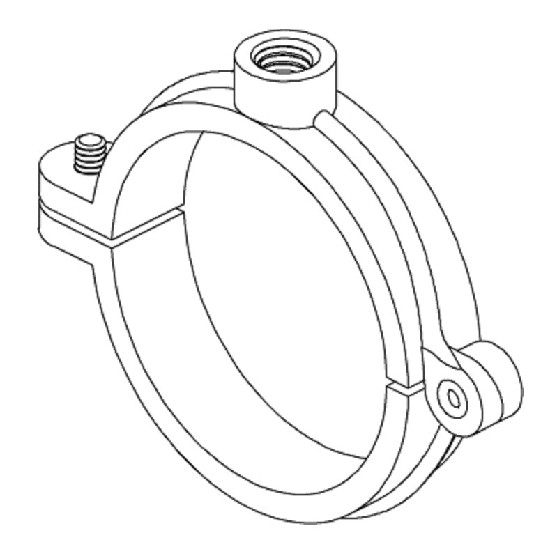 CLAMP 3 MALLEABLE IRON PLAIN SPLIT 508-R HINGED EXT BOLT THREAD