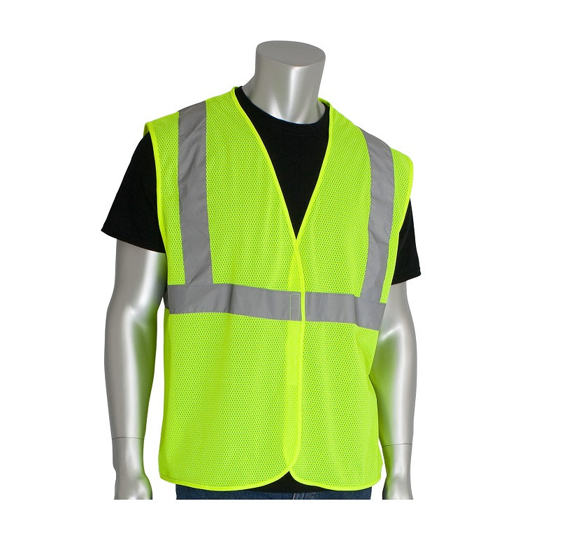 Mesh Vest 4X Class 2 Hook & Loop Closure Yellow