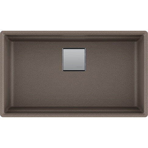 Peak 32x18-3/4x9-1/2" Granite Single Bowl Sink in Storm
