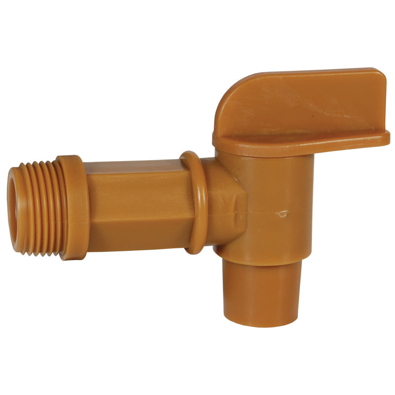 DRUM FAUCET 3/4 NPT POLYETH PEDF75 - NO GASKET NEEDED