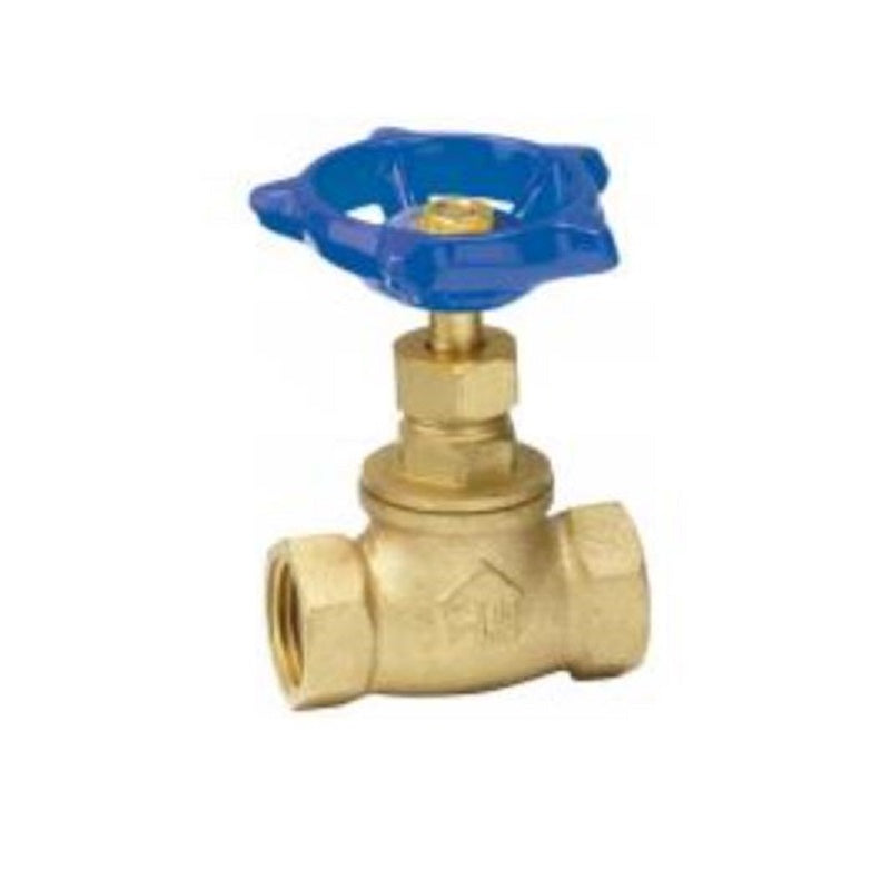 Stop Valve 1/2" Brass 125# Threaded No-Lead Maximum Pressure 125 PSI non-shock WOG