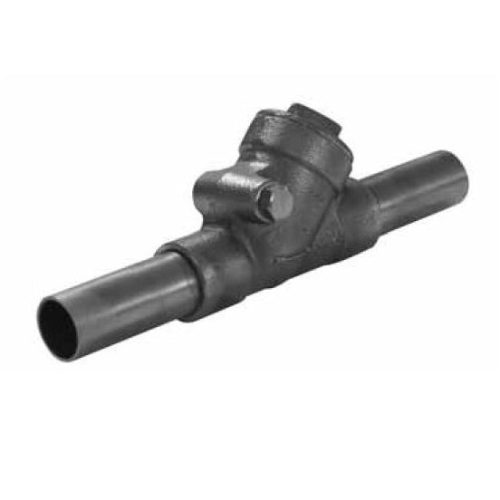 Swing Check Valve 2" Bronze Press Male Ends Y-Pattern Integral Seat Max Pressure 200 PSI CWP non-shock