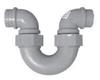 P Trap 1-1/2" PVDF Schedule 40 No-Hub Mechanical Joint Union Adjustable Plenum Plus