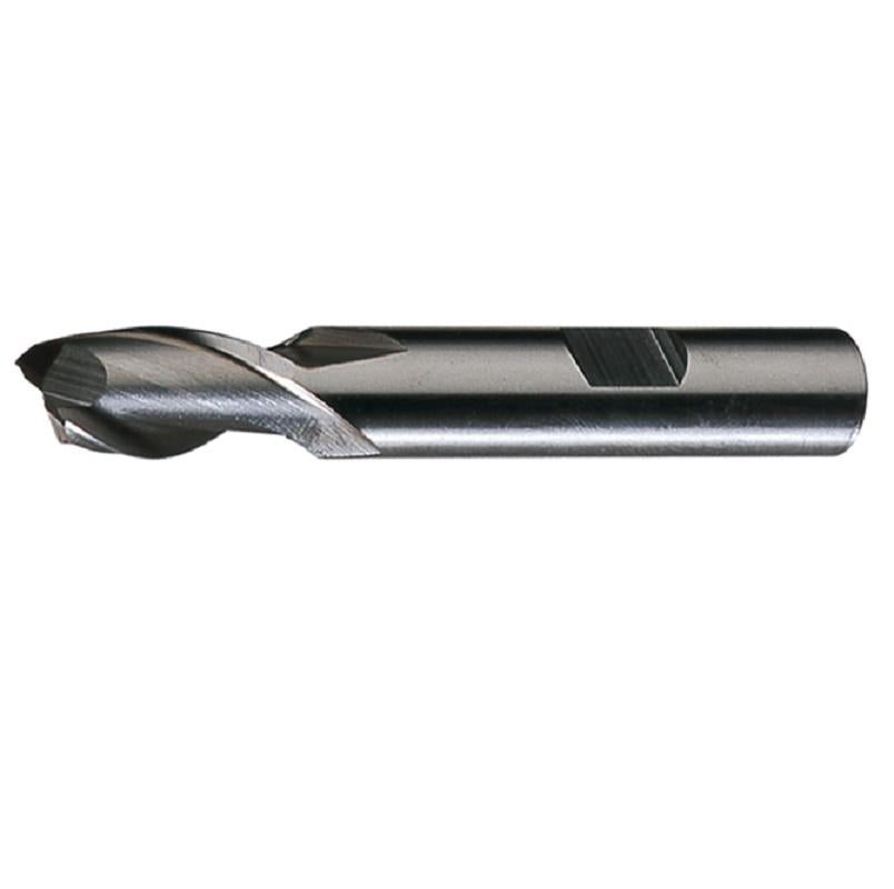 End Mill 1-1/4" Diameter 1-5/8" Length of Cut 2 Flute HSS Single Square End Bright