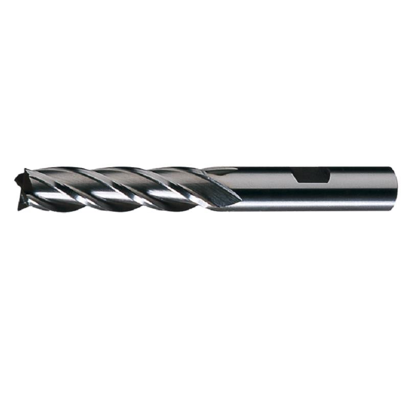 End Mill 1" Diameter 4" Length of Cut 4 Flute HSS Single Square End TiN