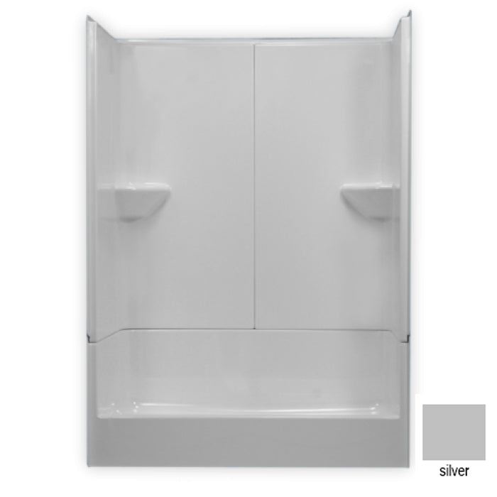 AcrylX Shower 54x28x75-1/2" Silver