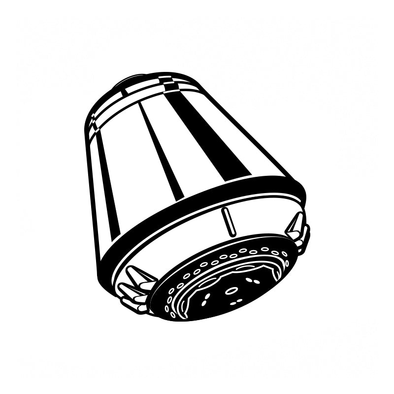 Single-Function Showerhead In Chrome/Polished Brass