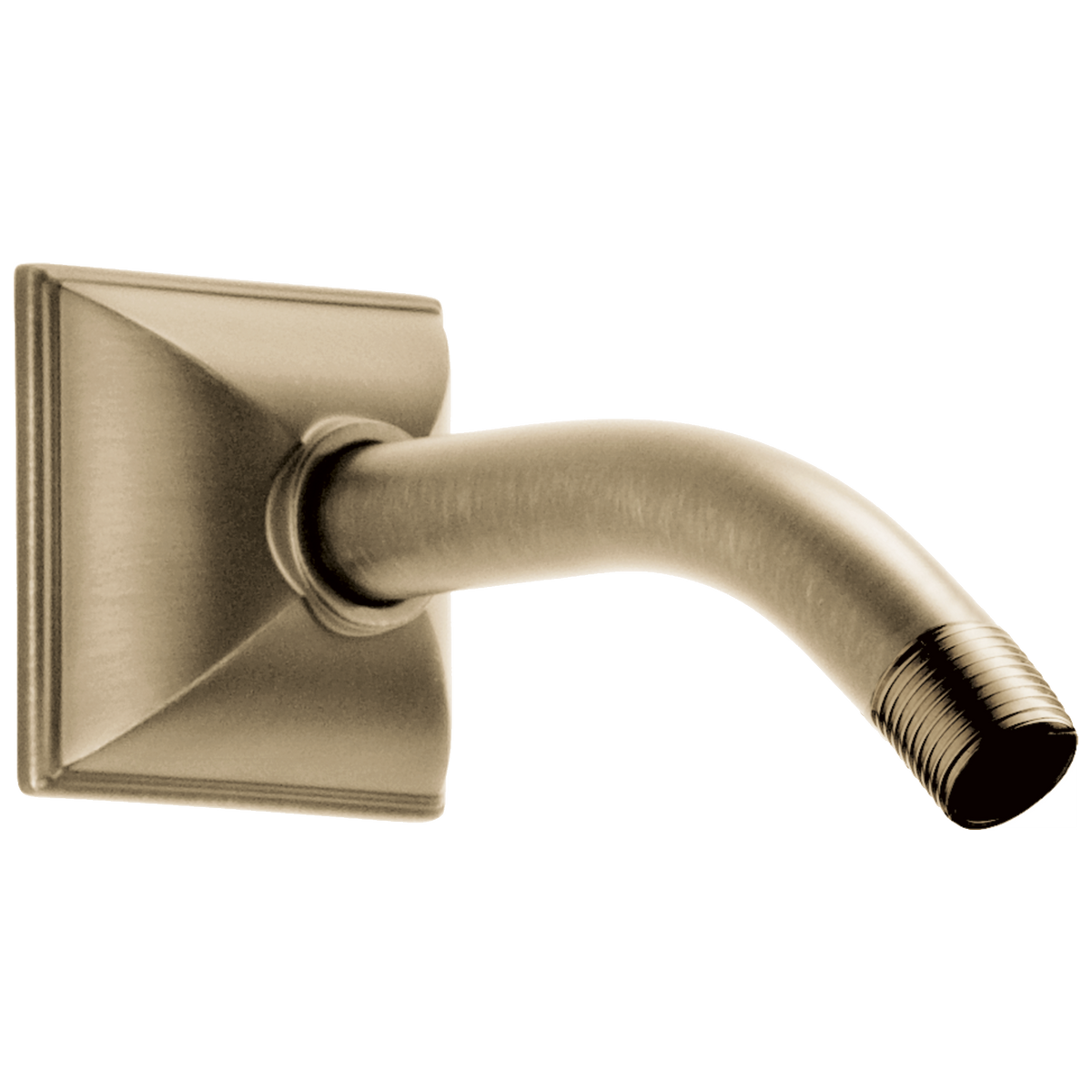 Vesi 7" Shower Arm & Flange in Luxe Gold