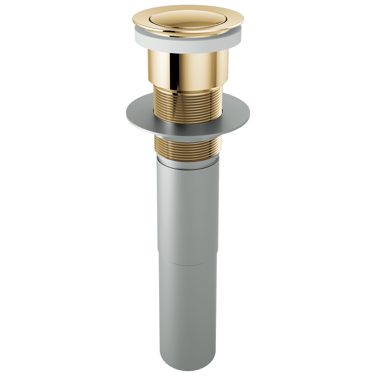 Brizo Push Button Pop-Up Drain, No Overflow in Pol. Gold