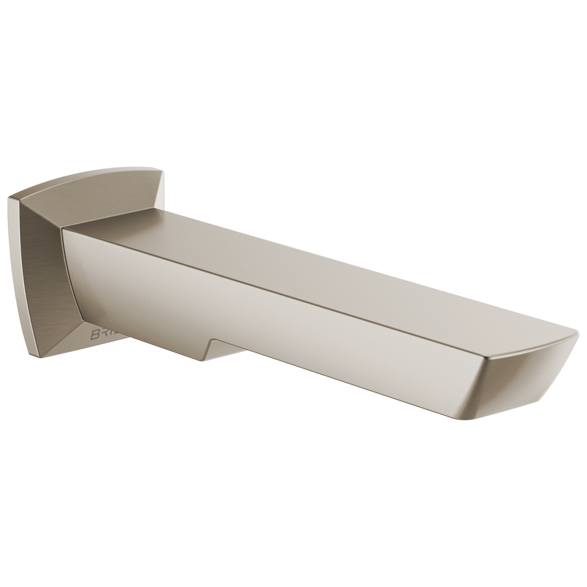 Vettis Non-Diverter Tub Spout in Luxe Nickel